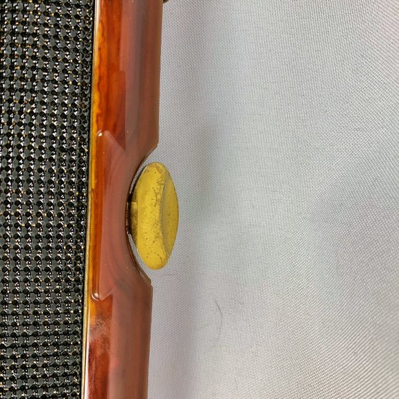 Whiting and Davis Handbag with Lucite Handle - Picture 5 of 5